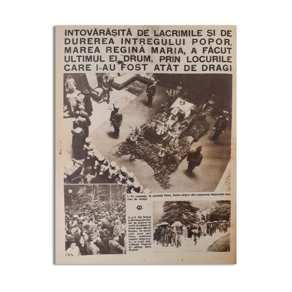 Publicația „Realitatea ilustrată”, 27 iulie 1938 - număr dedicat decesului reginei Maria a României