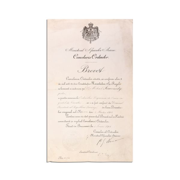 Mihail Simonidi, distincții și invitație