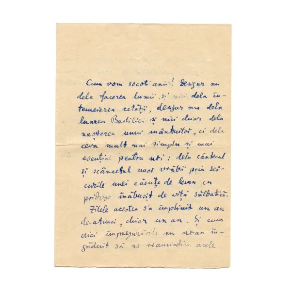 Lucian Blaga, scrisoare de dragoste