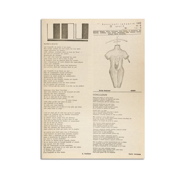 Publicația „UNU”, anul II, nr. 9, ianuarie 1929