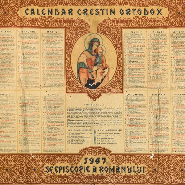 Calendar Creștin Ortodox pe anul 1947