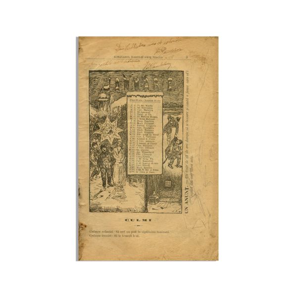 Almanahul lui Moș Teacă, două numere, 1898  și 1900