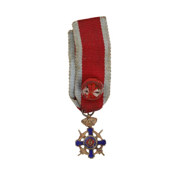Miniatura ordinului „Steaua României”, în grad de ofițer, model 1938 