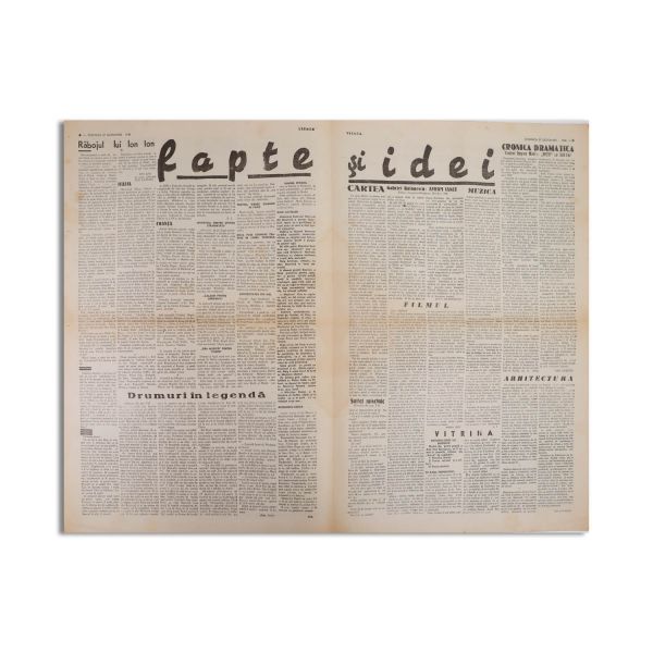 Publicația „Vremea”, anul XII, nr. 575, 27 octombrie 1940 - naționalismul lui Eminescu