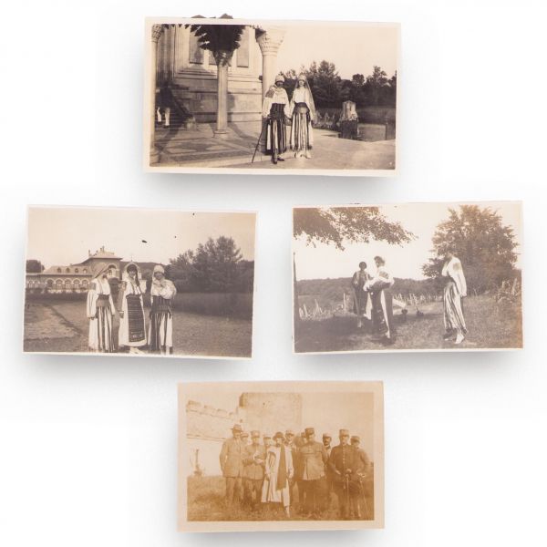 Fiicele lui Barbu Știrbey la moșia Florica, 1923, opt fotografii de epocă