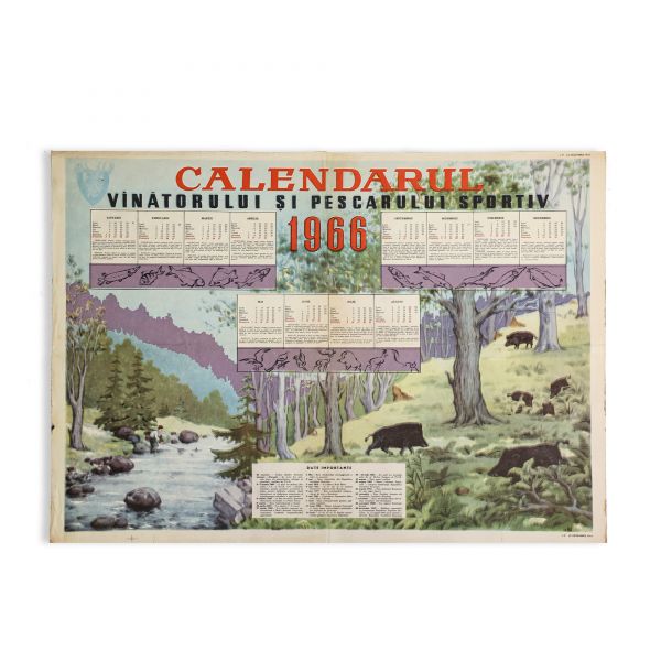 Calendarul vânătorului și pescarului sportiv pe anul 1966 