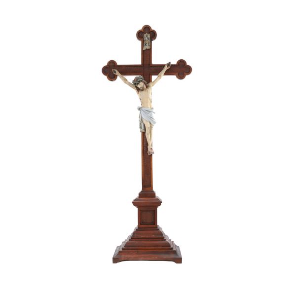 Crucifix de tip occidental, lemn, secolul XX