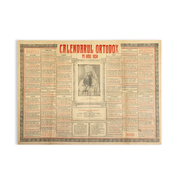 Colecție de 14 calendare creștin-ortodoxe din perioada 1950-1959