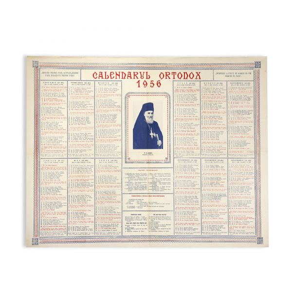 Colecție de 14 calendare creștin-ortodoxe din perioada 1950-1959