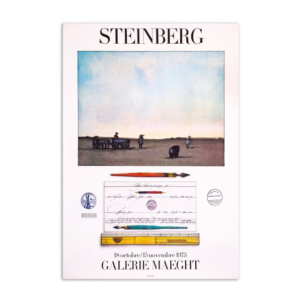 Saul Steinberg, trei afișe de expoziție, Galerie Maeght
