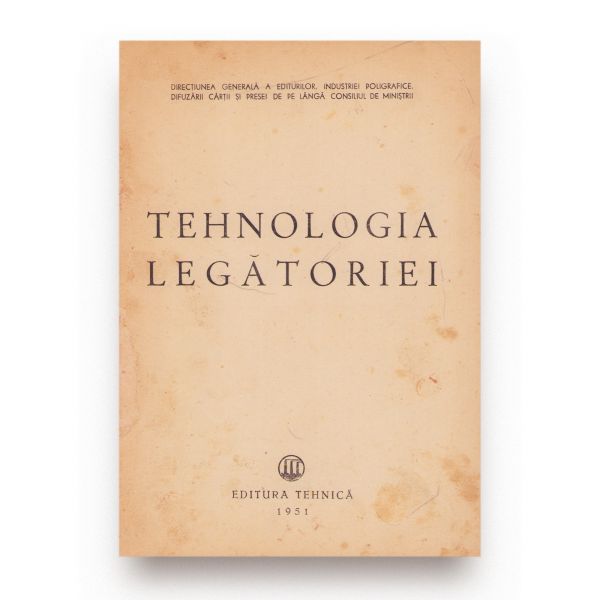 Tehnologia legătoriei, 1951