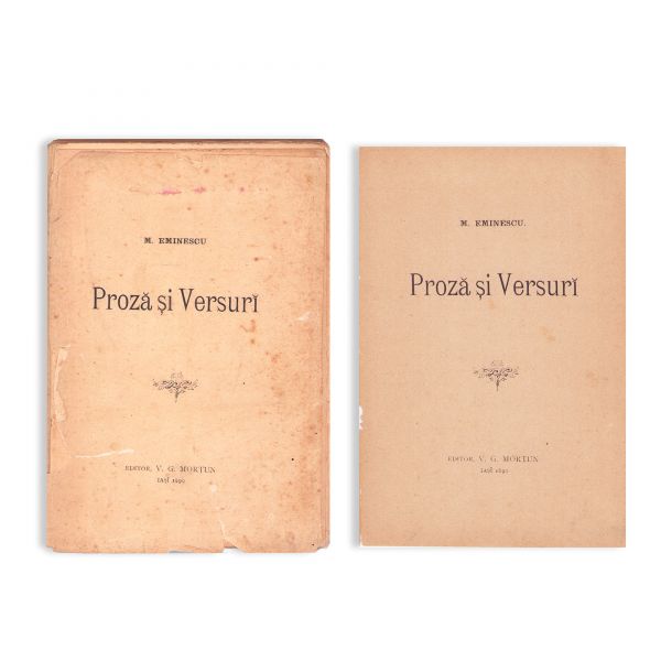 M. Eminescu, Proză și versuri, editat de V. G. Morțun, 1890, Prima ediție