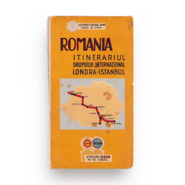 Itinerariul Drumului Internațional Londra-Istanbul, hartă oficială A.C.R.R.