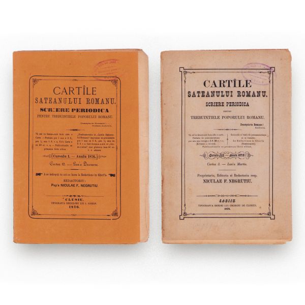 Cărțile săteanului român, două numere, 1876-1878