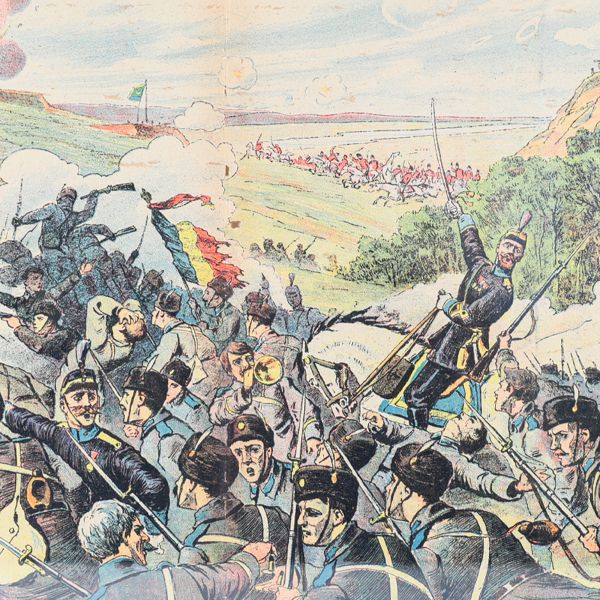Publicația „Vulturul”, 22 octombrie 1906 - Asaltul vitejilor dorobanți asupra redutei Vidin din preajma cetății Rahovei, 1877