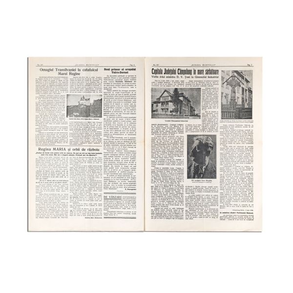 Publicația „Glasul Muntelui”, anul V, nr. 157, 31 iulie 1938 - moartea reginei Maria
