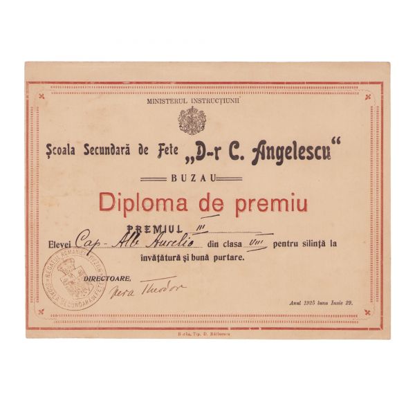 Două diplome de premiu, 1902-1925