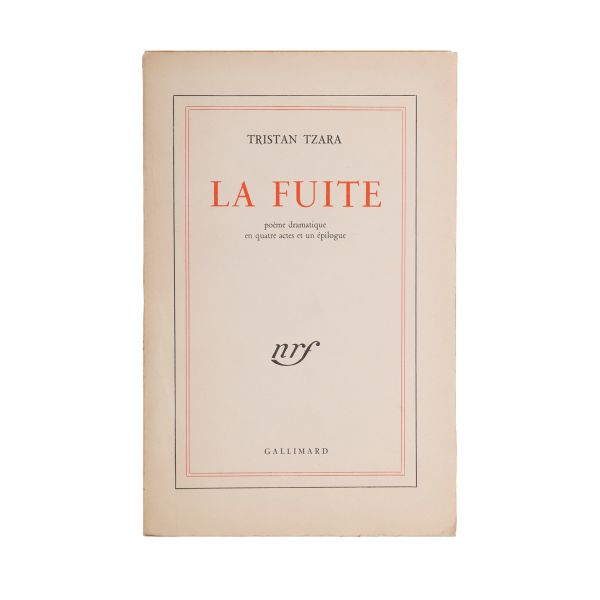 Tristan Tzara, La Fuite, 1947, cu dedicație olografă pentru Maurice Nadeau