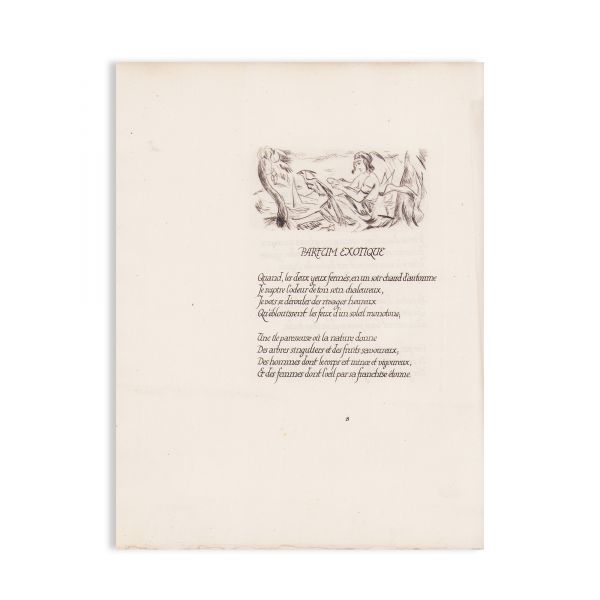 Charles Baudelaire, Poèmes choisis, 1922, cu gravuri în acvaforte de J. Eberz, exemplar numerotat