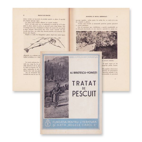A. I. Brătescu-Voinești, Tratat de pescuit, 1938, exemplar bibliofil