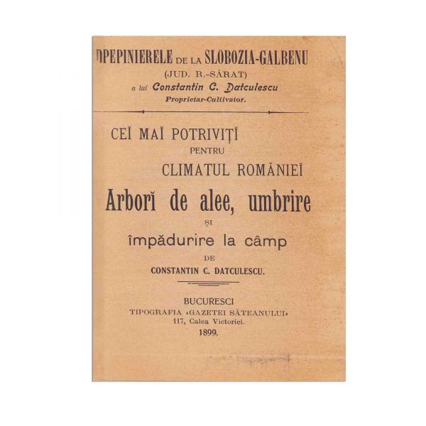 Dr. M. Vaida, Creșterea păsărilor în gospodăriile sătești + Const. C. Datculescu, Arbori de alee, 1899