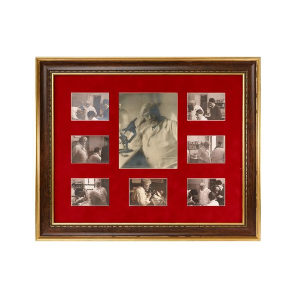 Dr. Ion Cantacuzino în laborator, 8 fotografii de epocă, atelier Weiss