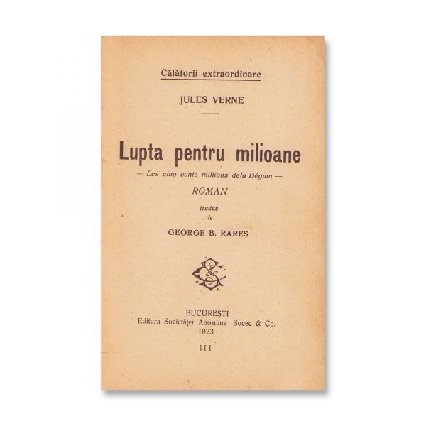 Jules Verne, Lupta pentru milioane, 1923