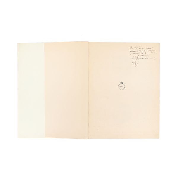 Al. Tzigara-Samurcaș, Fundația Universitară Carol I, 1933, cu dedicație