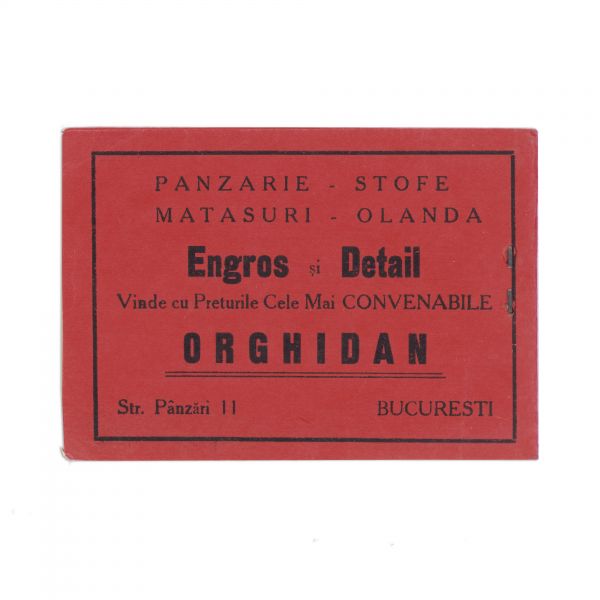 Societatea Orghidan, carnet cu foi cerate