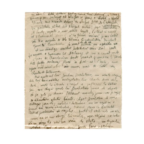 Mircea Eliade, rezumat al romanului Le Deputé d'Arcis de Honoré de Balzac, manuscris