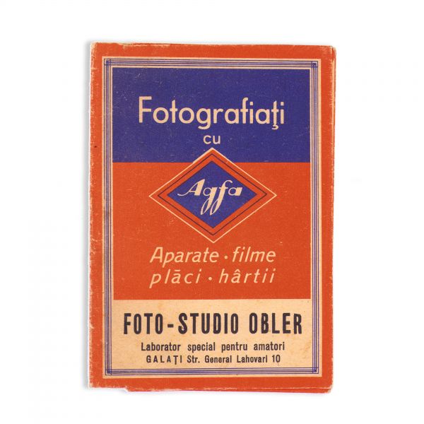 Colecție de 4 plicuri cu reclame pentru laboratoare și produse fotografice
