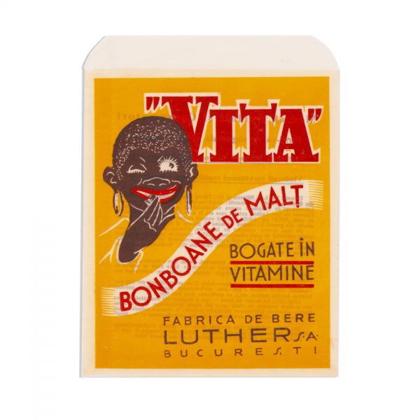 Fabrica de bere Luther, Bomboane de malț „Vitamine”, plic și carte poștală cu reclamă