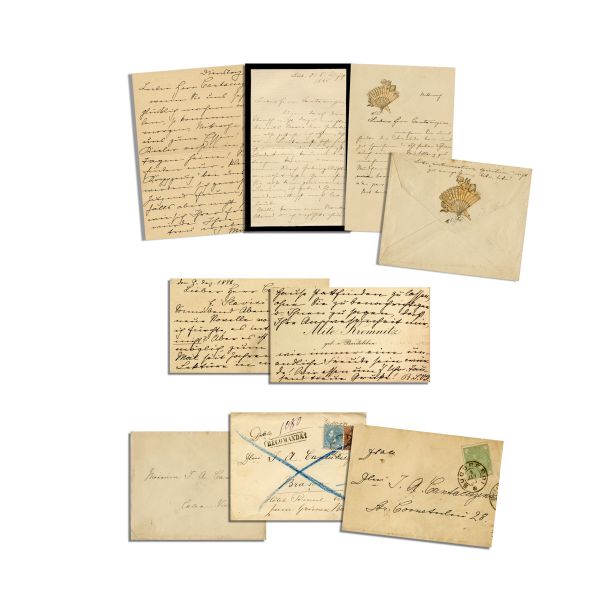 Mite Kremnitz, trei corespondențe și carte de vizită adresate lui I. A. Cantacuzino