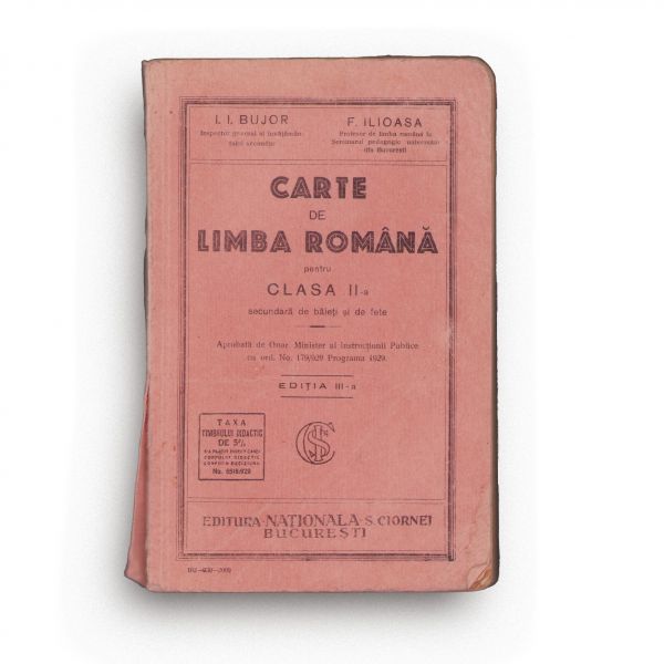 Carte de limba română + Cultura Română + Instrucția civică, 3 manuale, 1930-1939