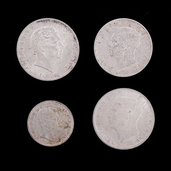 4 monede regele Mihai I, 1941-1946
