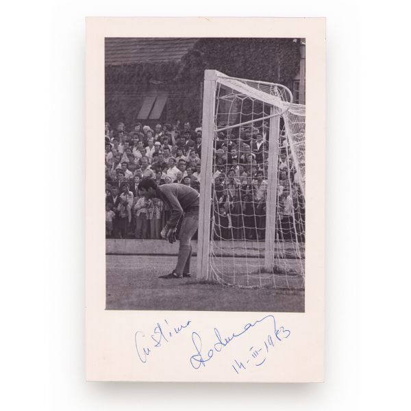 Rică Răducanu, fotografie de epocă + autograf, 1983