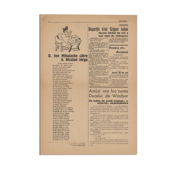 Publicația „Șmecherul”, Nr. 1, seria a II-a, 6 iunie 1937