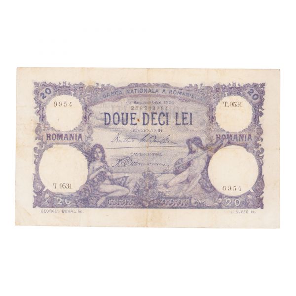 20 lei 1929, bancnotă