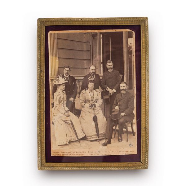 Familia regală a României și familia de Edinburgh, fotografie de cabinet, 1893 