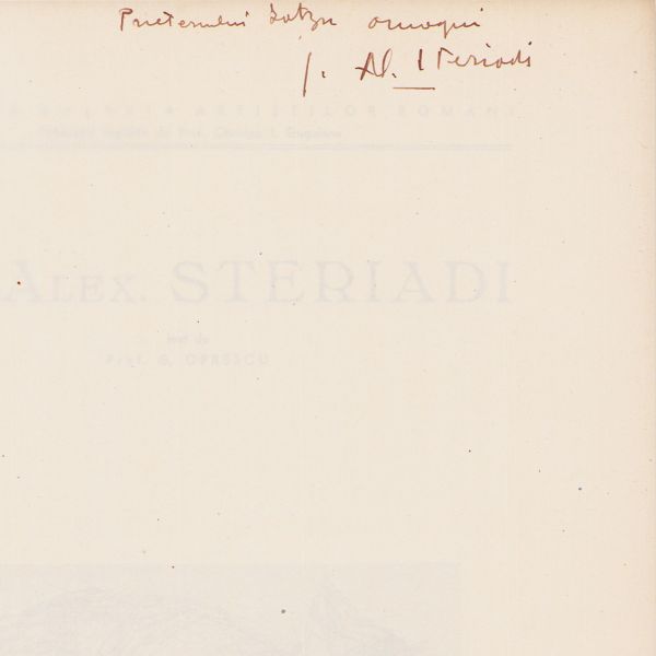 Jean Alexandru Steriadi, volum cu dedicație și două litografii semnate de autor 