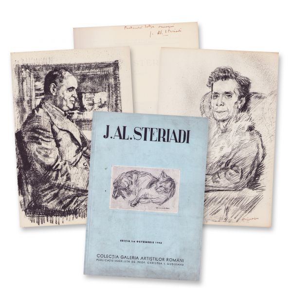 Jean Alexandru Steriadi, volum cu dedicație și două litografii semnate de autor 