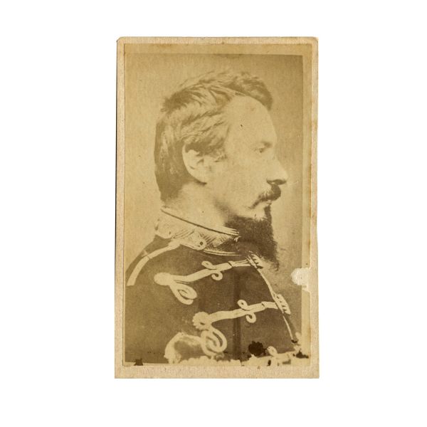Domnitorul Alexandru Ioan Cuza, fotografie format carte-de-visite