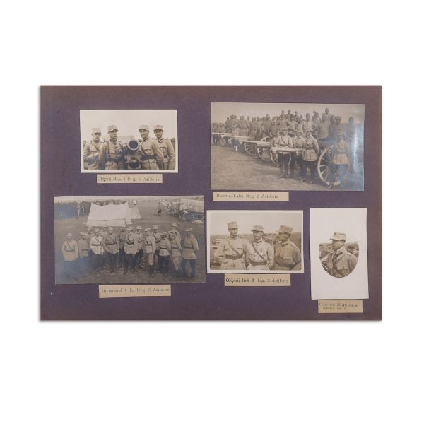  Campania din 1916-1918, album cu 62 de fotografii, dedicat Generalului Henri Cihoschi,