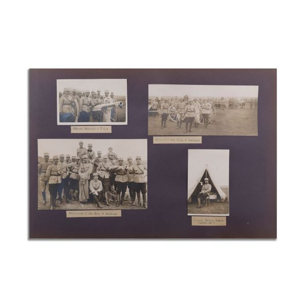  Campania din 1916-1918, album cu 62 de fotografii, dedicat Generalului Henri Cihoschi,