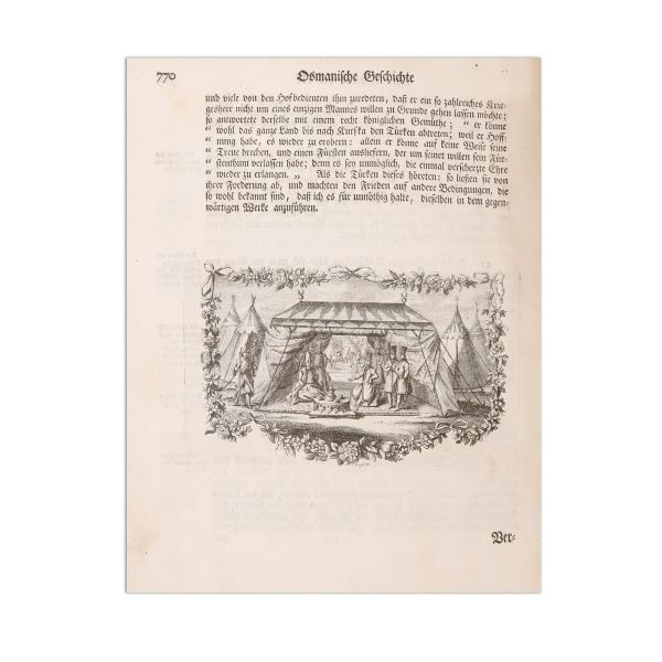 Dimitrie Cantemir, Istoria Imperiului Otoman, 1745, ediție rară, cu ex-librisul lui J. M. Cantacuzene