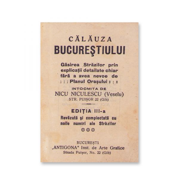Călăuza Bucureștiului, ediția a III-a