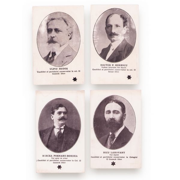 Nouă cărți poștale fotografice electorale, Partidul Conservator și Partidul Poporului