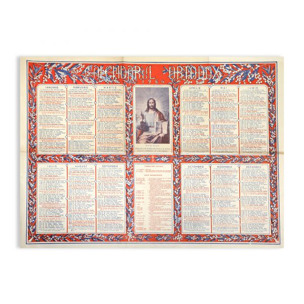 Colecție de 12 calendare din perioada 1960 - 1969