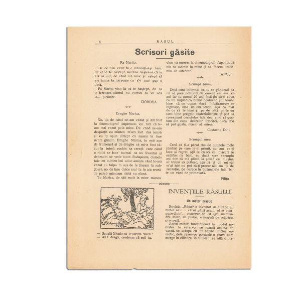 Publicația „Râsul”, Anul 1, Nr. 1, 7 septembrie 1932