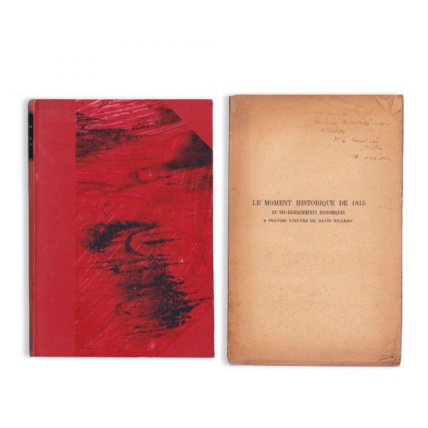 Două volume, D. I. Suchianu, Despre avuție + Le moment historique, cu dedicație pentru D. D. Roșca